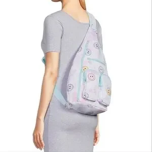 No Boundaries Bags Smiley Face Cargo Sling Bag Poshmark